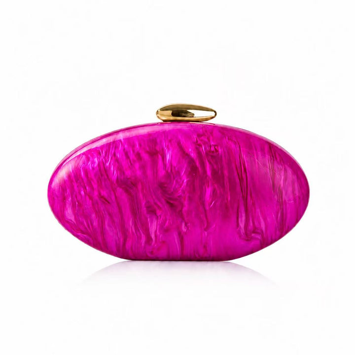 Marbled Acrylic Evening Clutch