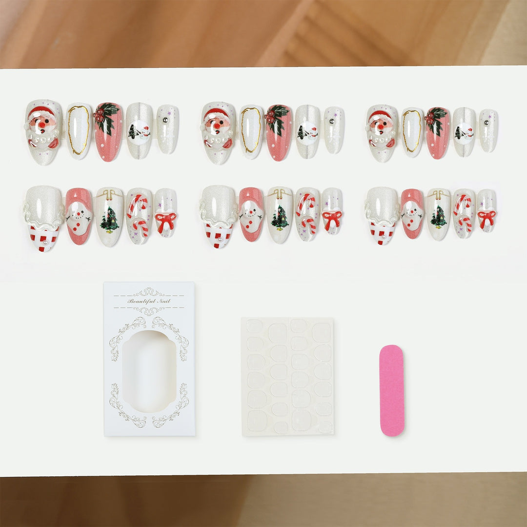 Festive motif artificial nails Stornfield