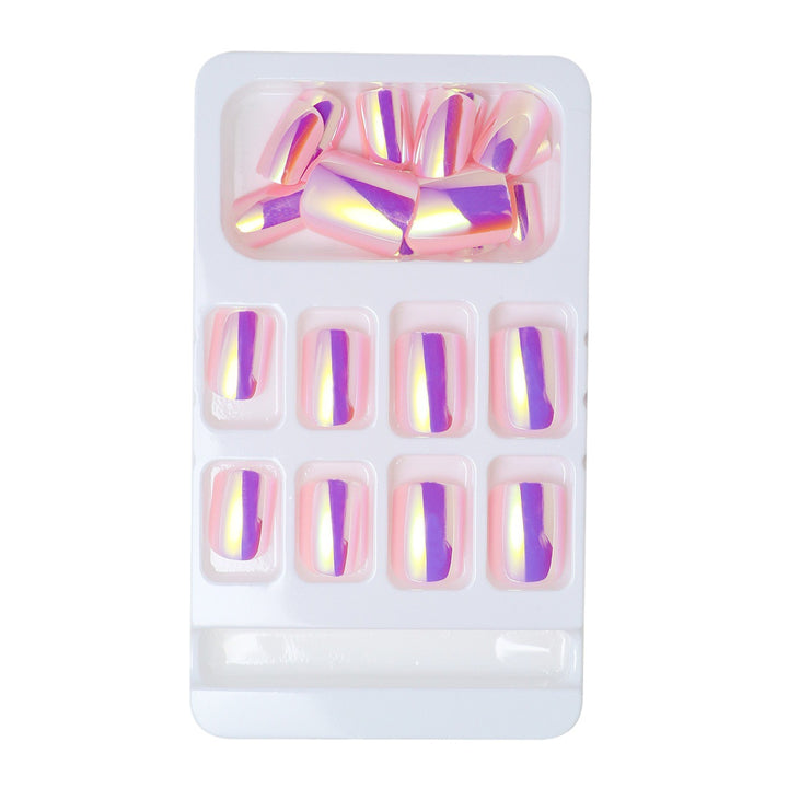 Elegant Iridescent Press-On Nail Tips Stornfield
