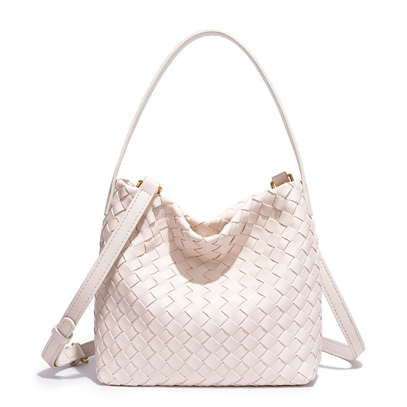Elegant Woven Leather Shoulder Bag Stornfield