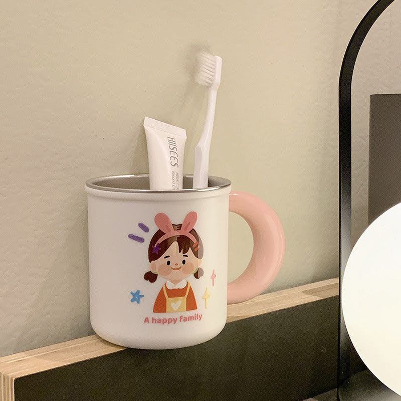 Ceramic mug with cheerful family design Stornfield
