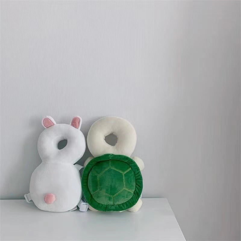 Plush Turtle Children's Backpack with Soft Neck Pillow and Adjustable Straps