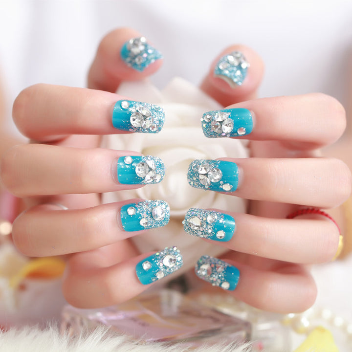 Artificial nails with delicate floral decorations Stornfield