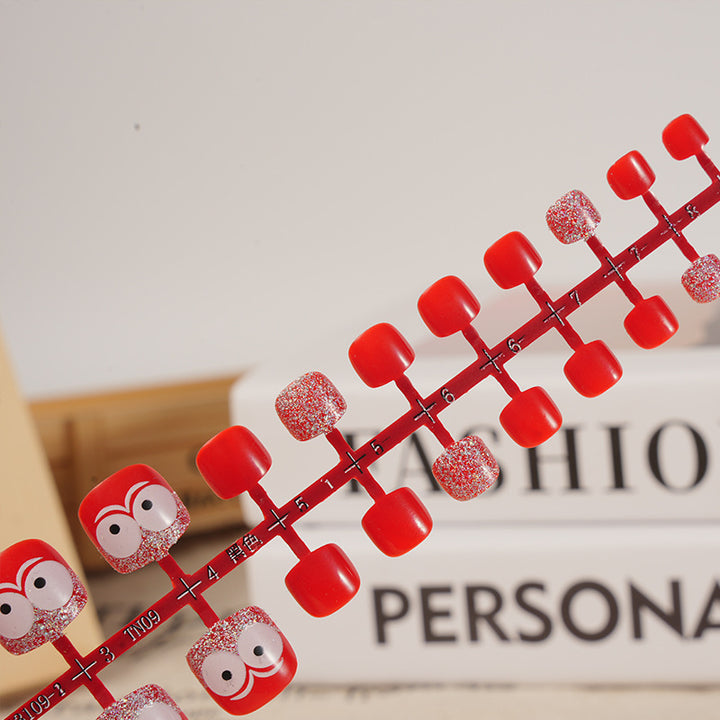 Whimsical Character-Themed Press-On Toenails Stornfield