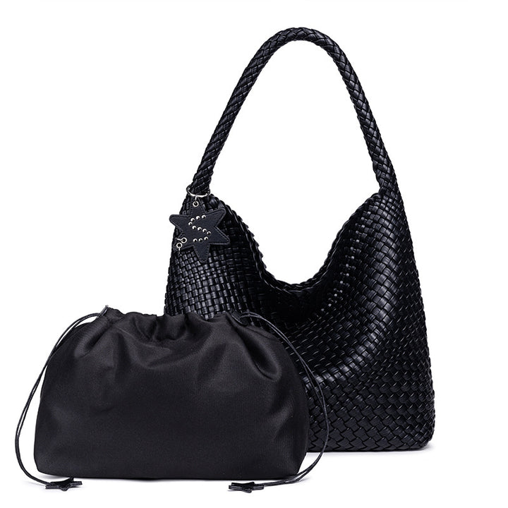 Braided Vegan Leather Hobo Handbag Stornfield
