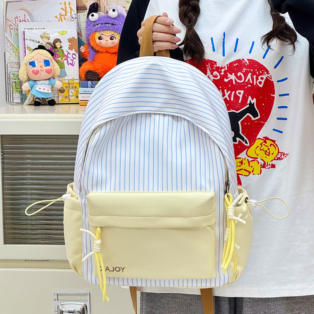 Trendy Striped Casual Backpack Stornfield