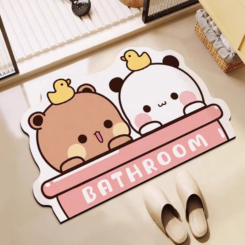 Cartoon Character Absorbent Floor Mat