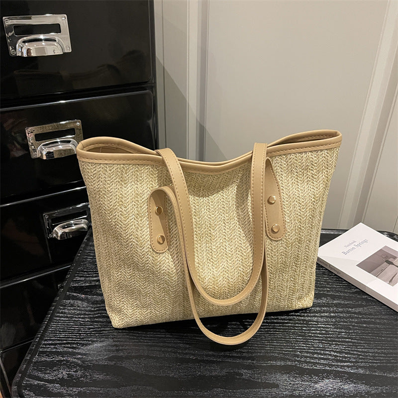 Woven Texture Tote Bag