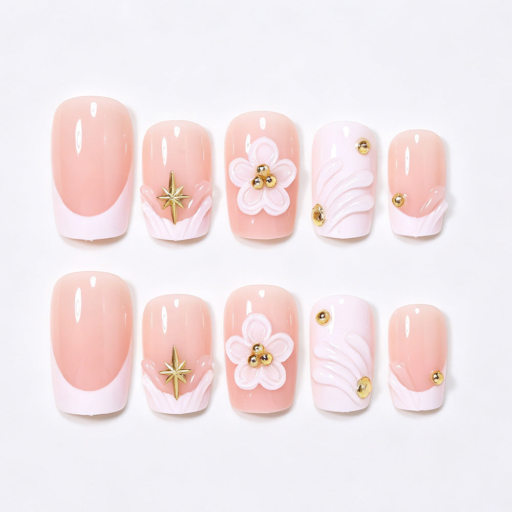Floral-Themed 3D Nail Art Set Stornfield