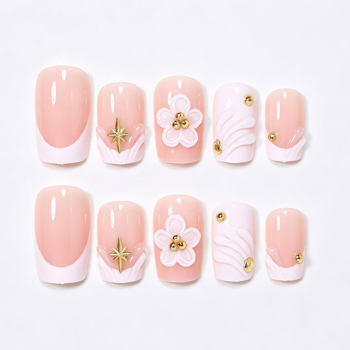 Floral-Themed 3D Nail Art Set Stornfield
