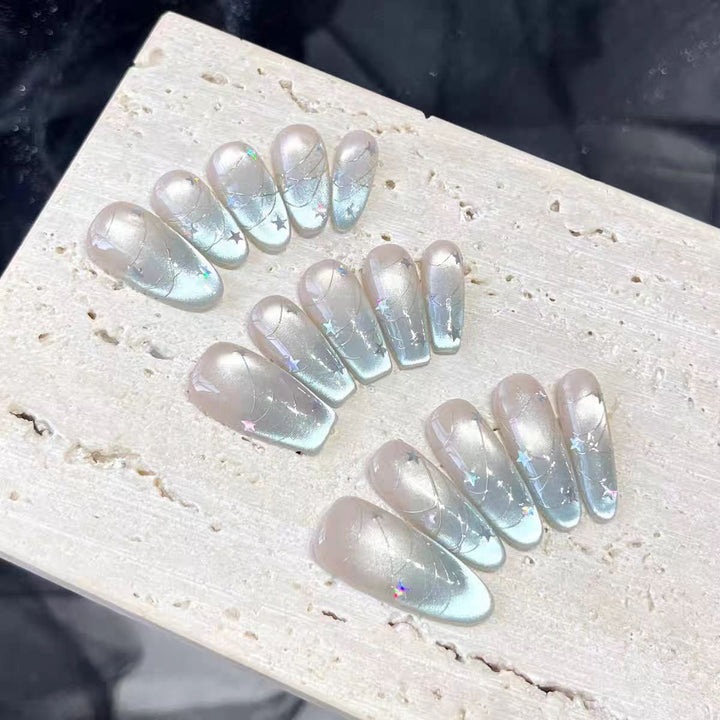 Premium Glitter Press-On Nail Tips Stornfield