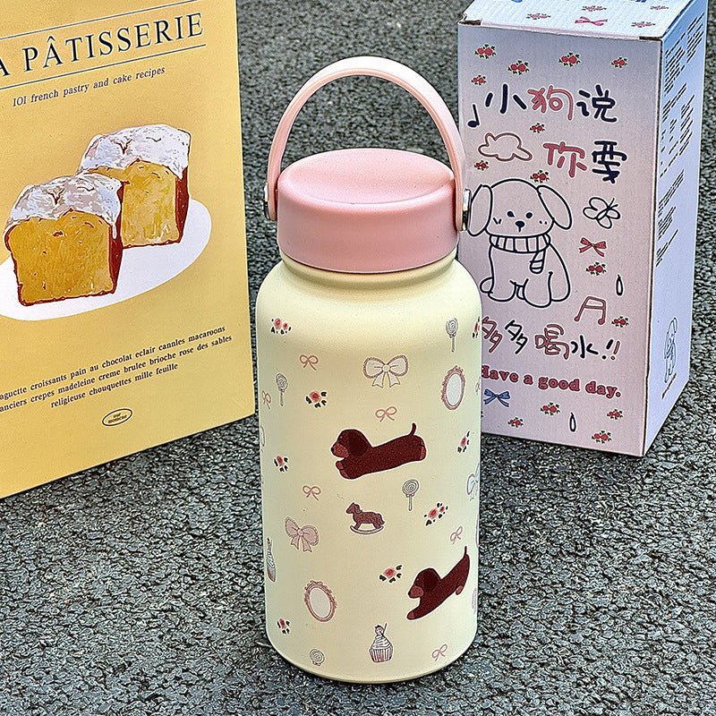 Women’s insulated drinking bottle with funny cat design Stornfield