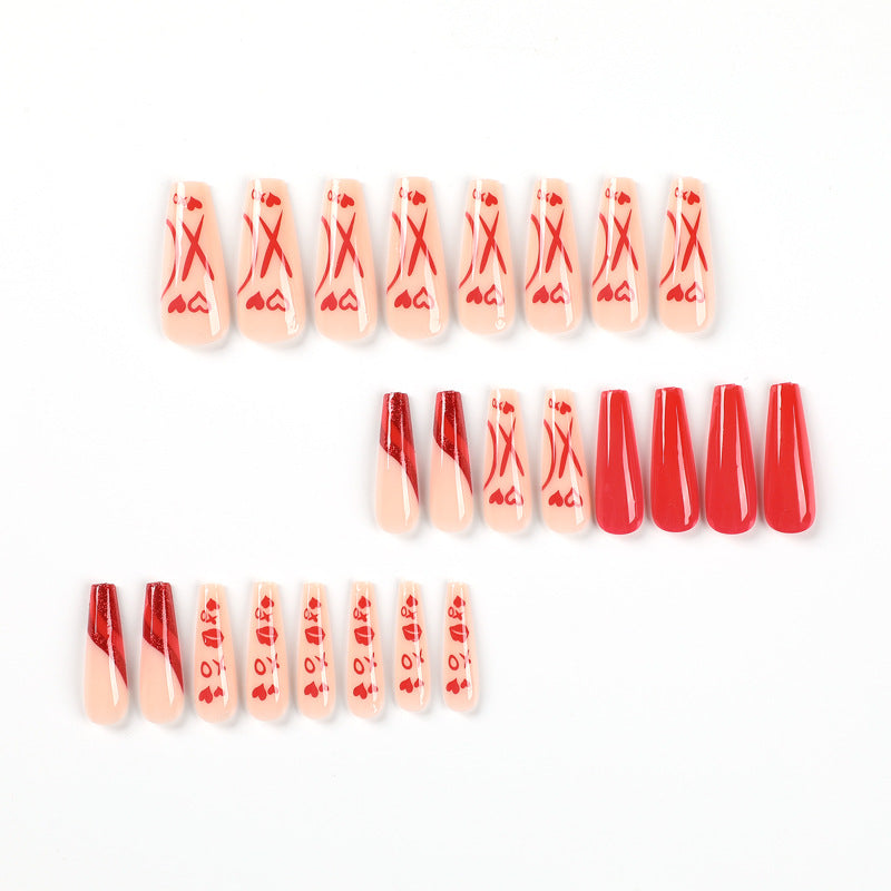 Artful Nail Extensions in Romantic Design Stornfield