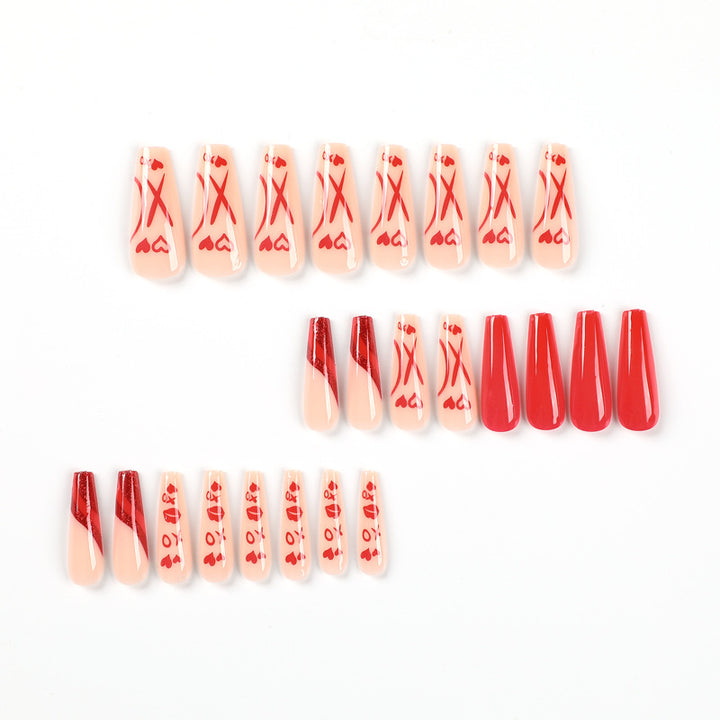 Artful Nail Extensions in Romantic Design Stornfield