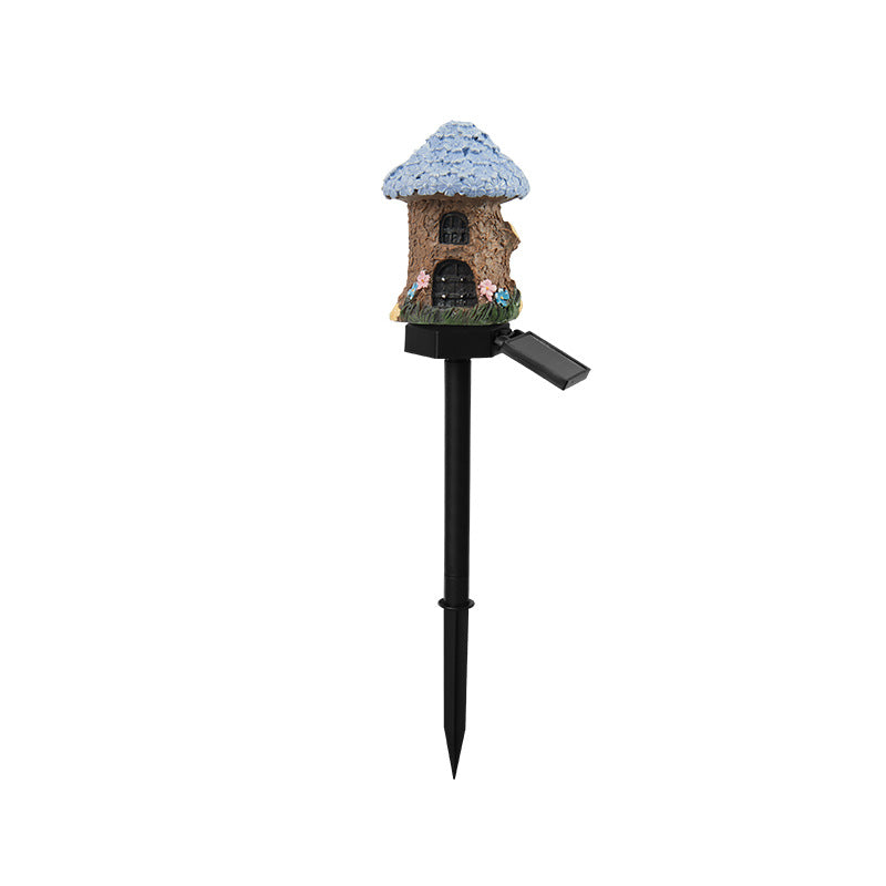 Whimsical Solar-Powered LED Fairy House Garden Stake Stornfield