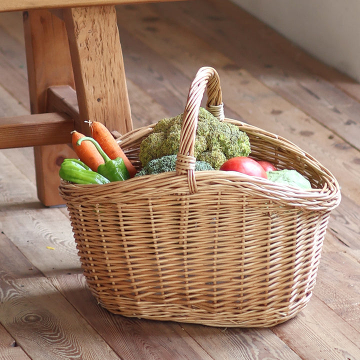 Storage basket made of natural rattan Stornfield