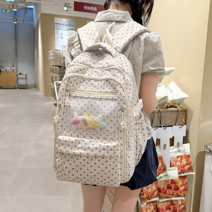 Stylish Star-Printed Multi-Functional Backpack Stornfield