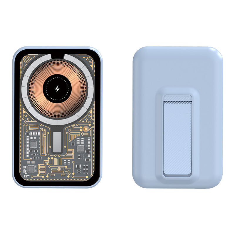 Portable power bank with innovative wireless charging function and integrated stand Stornfield