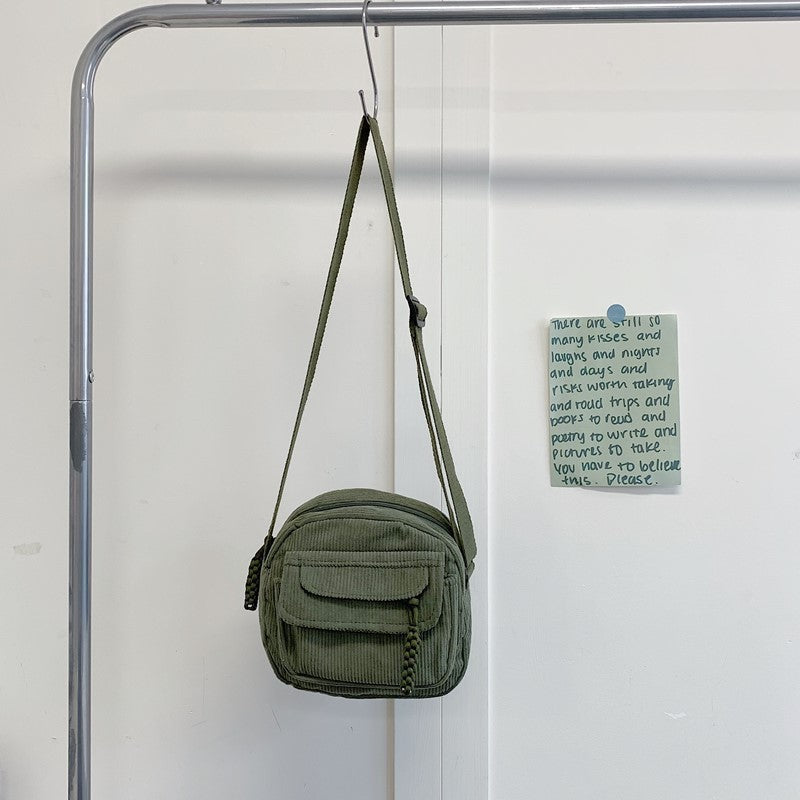 Compact Corduroy Crossbody Bag Stornfield