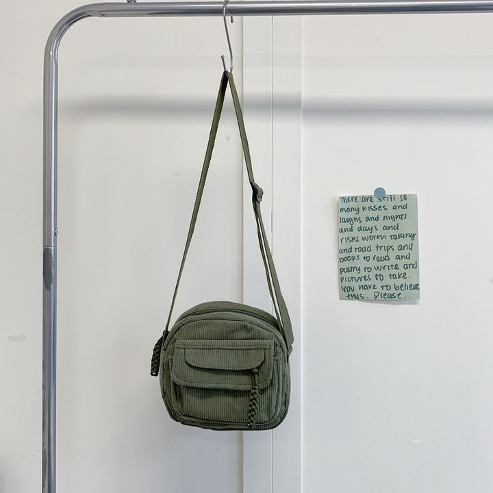 Compact Corduroy Crossbody Bag Stornfield