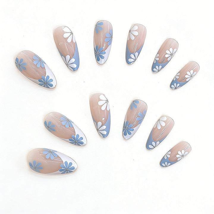 Floral Design Press-On Nail Set Stornfield
