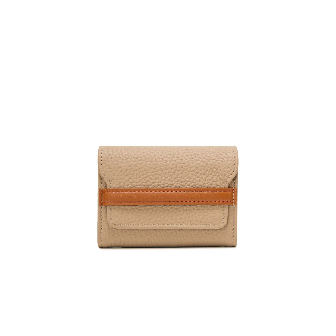 Textured Leather Cardholder Wallet