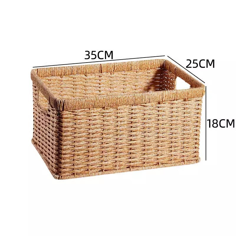 Handwoven Rectangular Storage Basket Stornfield
