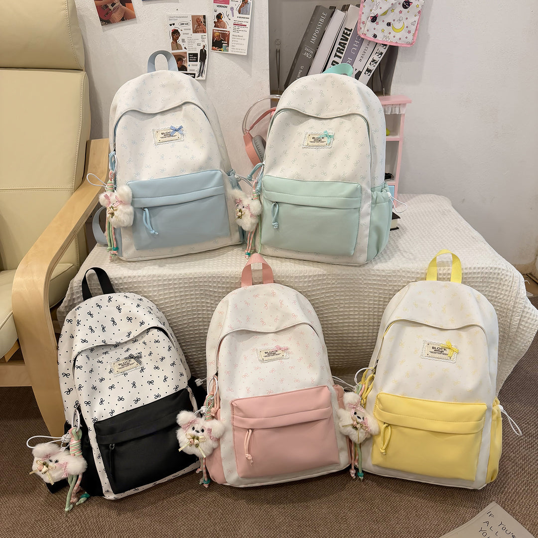 Stylish Printed Backpack with Fun Character Accents Stornfield