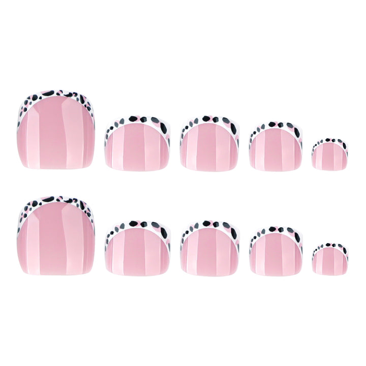 Artistic toenail design with elegant tips Stornfield