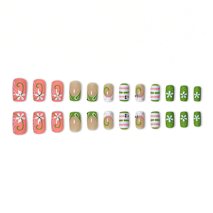 3D Floral Art Press-On Nail Set Stornfield