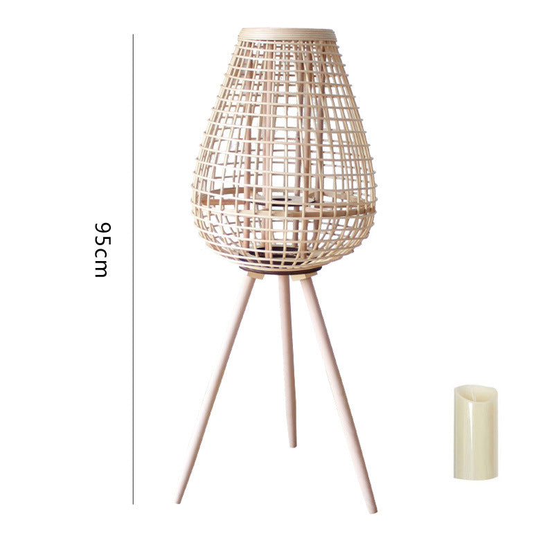 Decorative Rattan Lantern with Carry Handle Stornfield