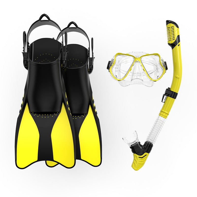 Premium Snorkel Set with Ergonomic Fins and Clear Dive Mask Stornfield
