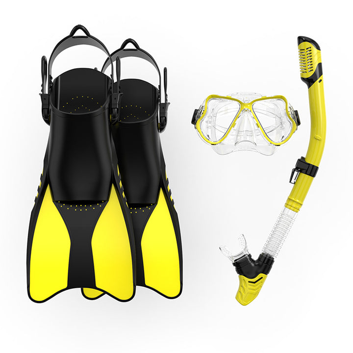 Premium Snorkel Set with Ergonomic Fins and Clear Dive Mask Stornfield