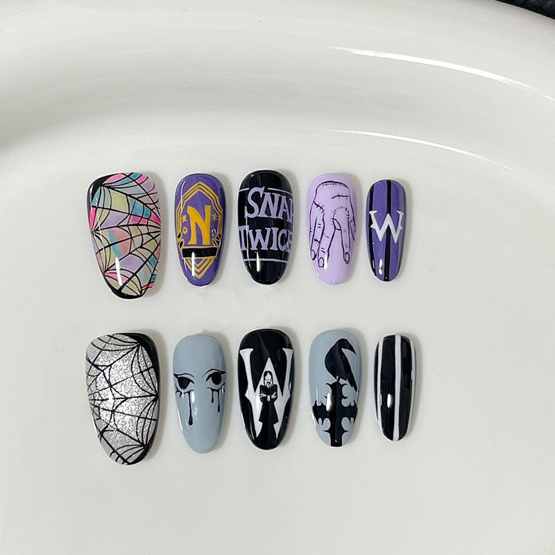 Whimsical Bunny-Themed Press-On Nail Art Set Stornfield