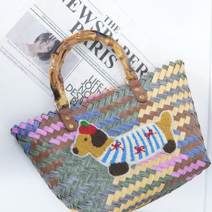 Braided tote bag with ergonomic handles Stornfield