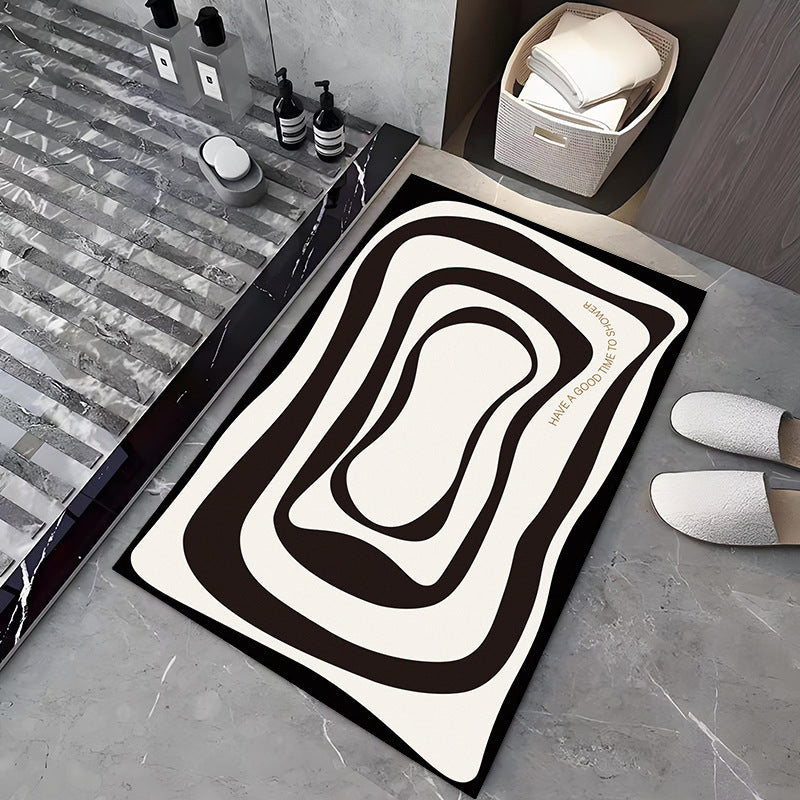 Modern Abstract Design Bath Mat