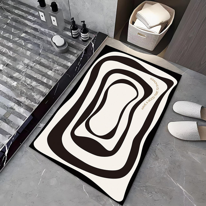 Modern Abstract Design Bath Mat