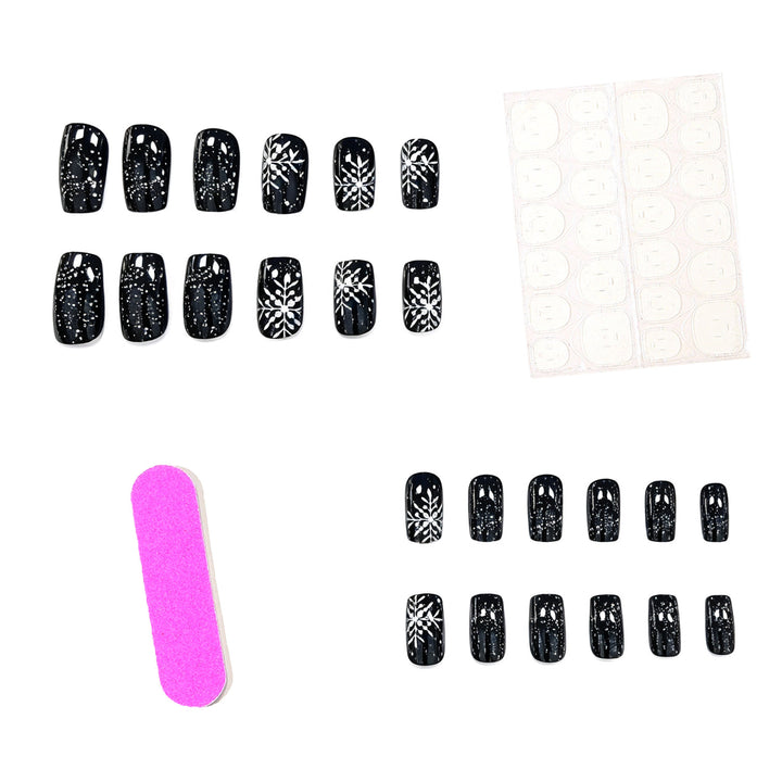 Festive Snowflake Nail Art Stornfield