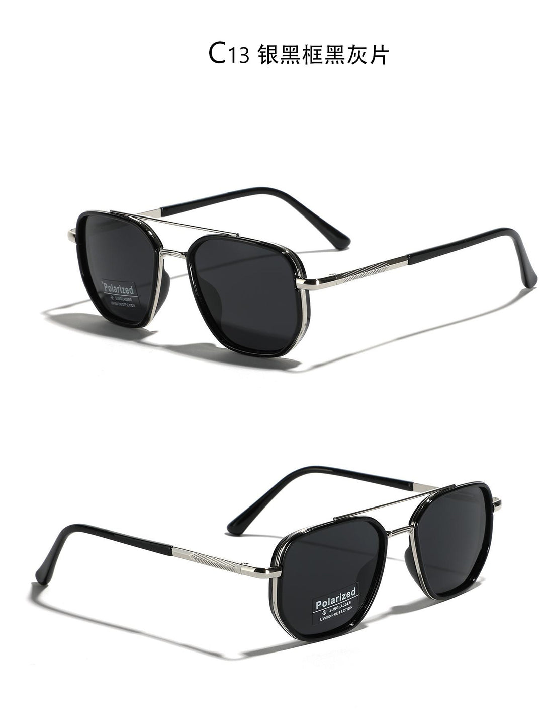 Women's Square Sunglasses with Polarized Lenses and Elegant Metal Frame Stornfield