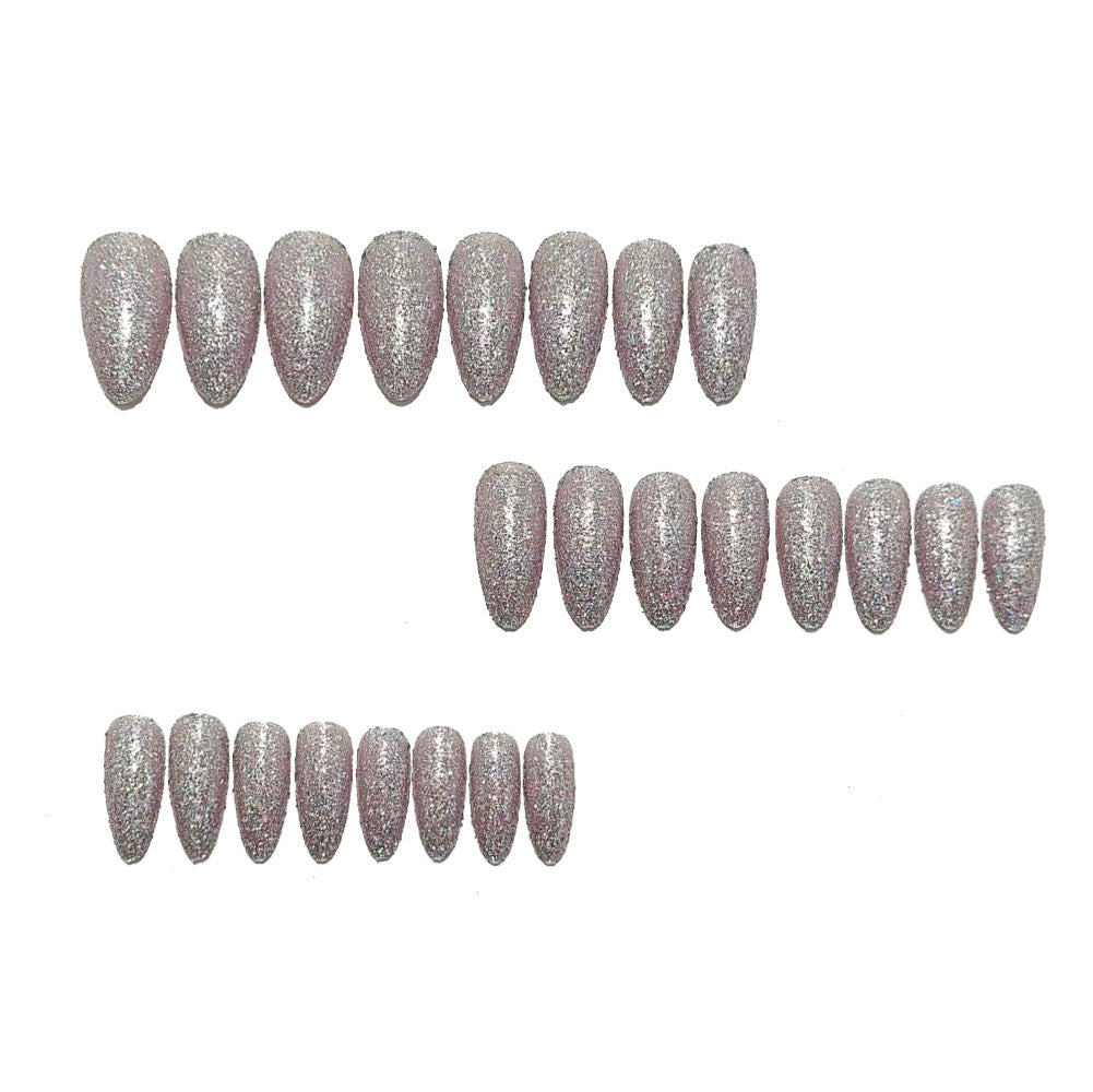 Glamorous artificial nails in elegant crystal design Stornfield