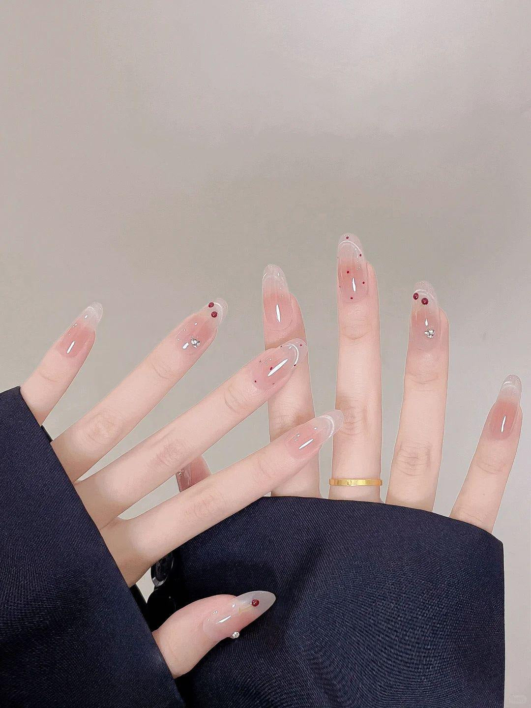 Artistic Heart Pattern Nail Art Extensions Stornfield