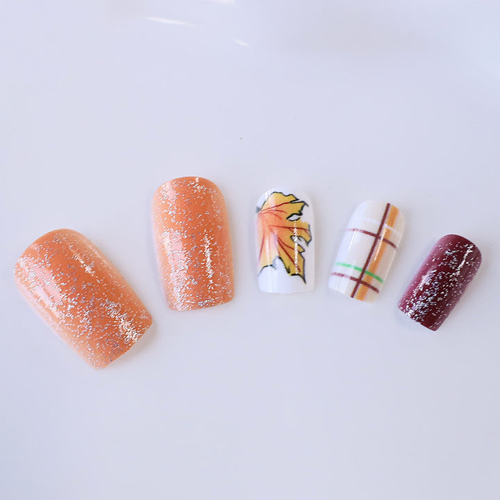 Autumn-Themed Decorative Nail Art Stornfield