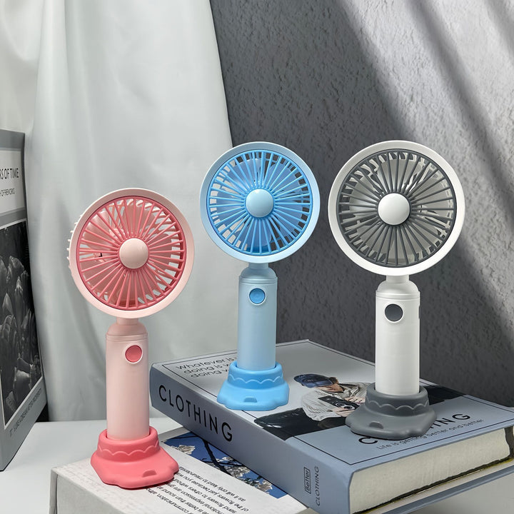 Women's Portable Hand Fan with Ergonomic Design and USB Charging Option Stornfield