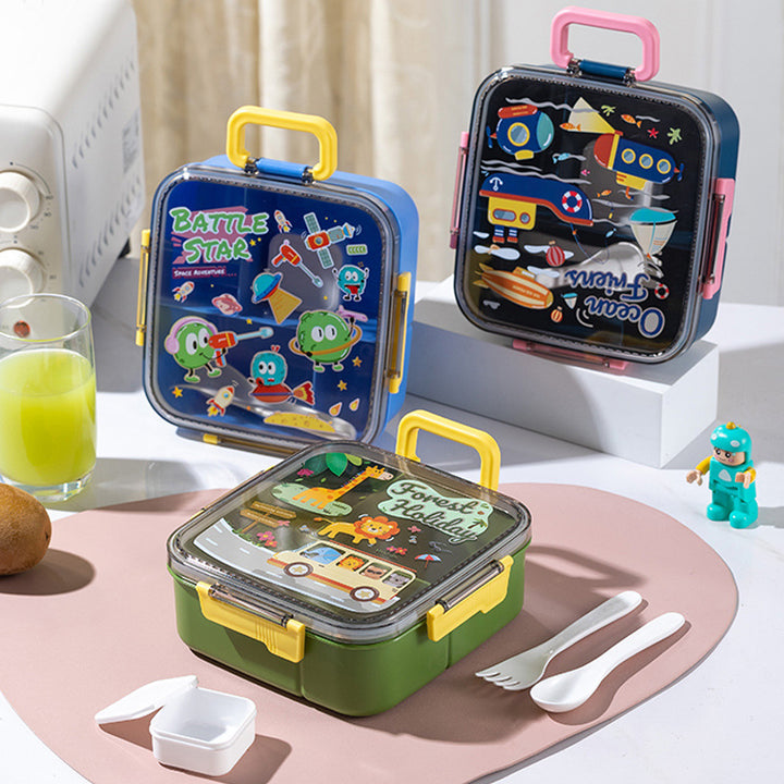 Whimsical Cartoon-Themed Bento Lunch Box