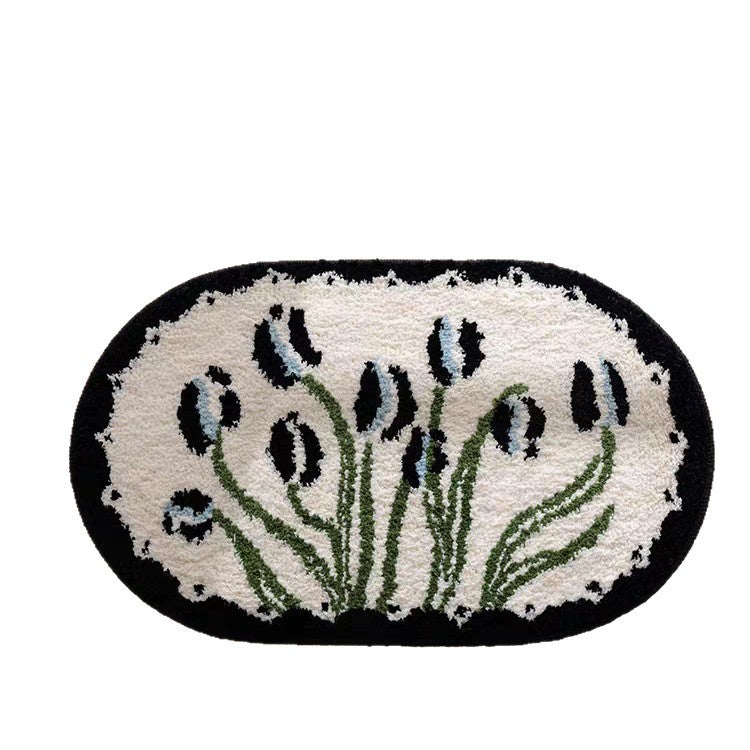 Floral Patterned Bath Mat Stornfield