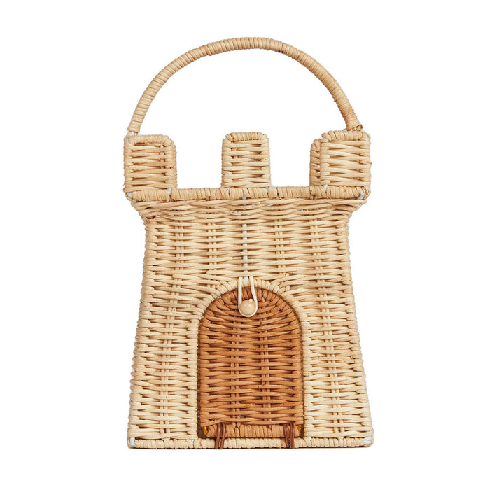 Castle-Shaped Woven Storage Basket Stornfield