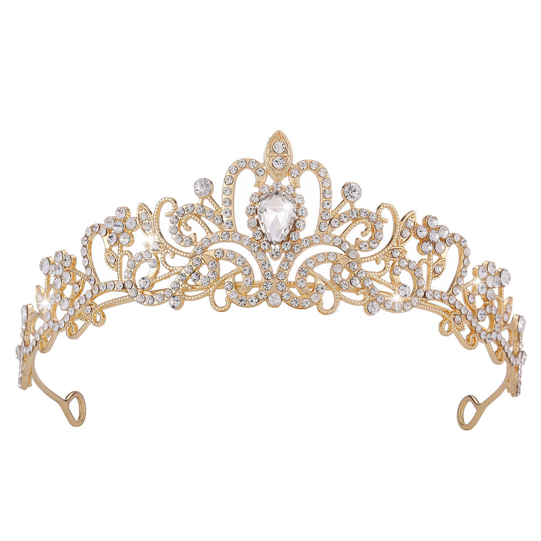 Ladies Sparkling Crystal Tiara with Filigree Design Stornfield