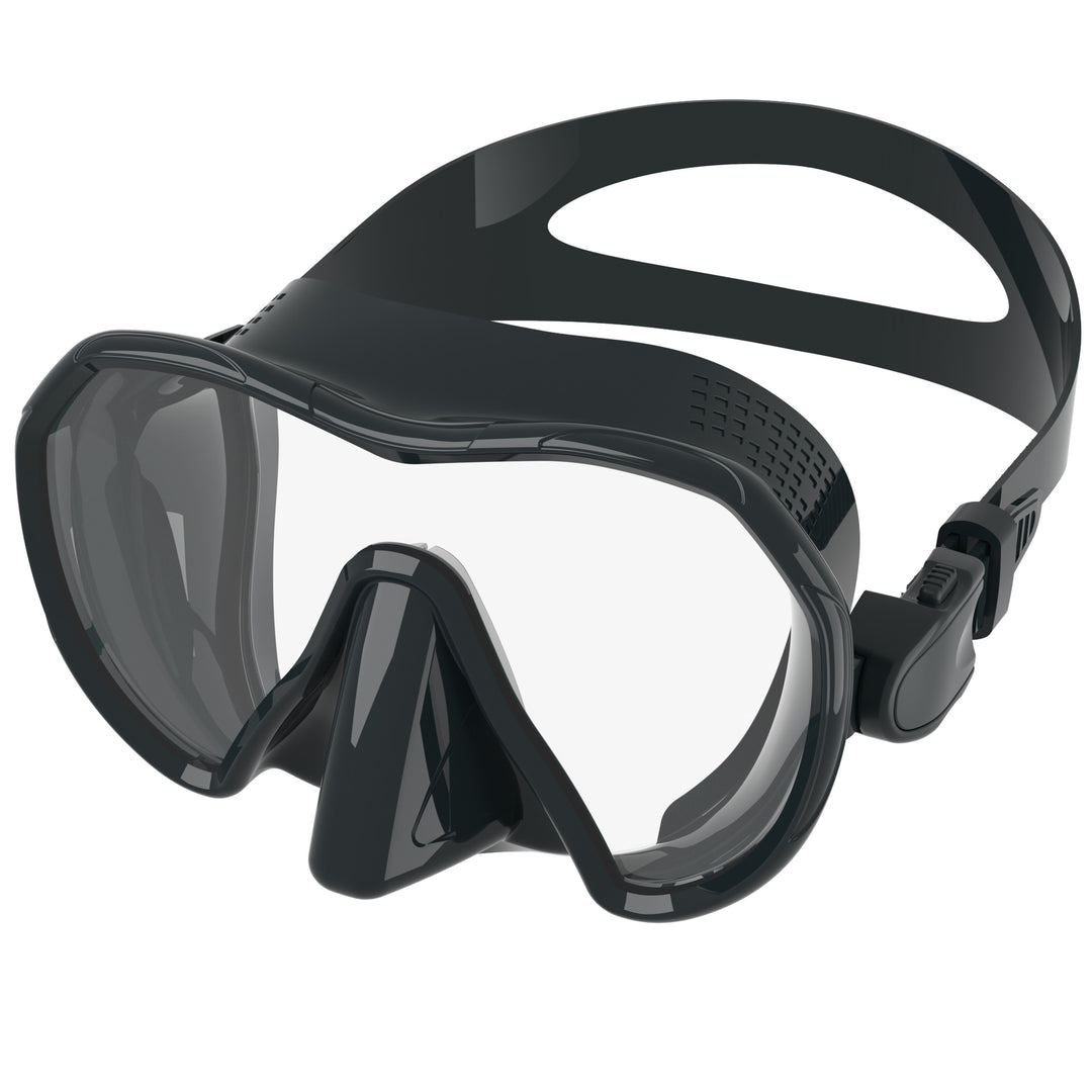 Diving mask with wide field of vision and comfortable silicone edge Stornfield
