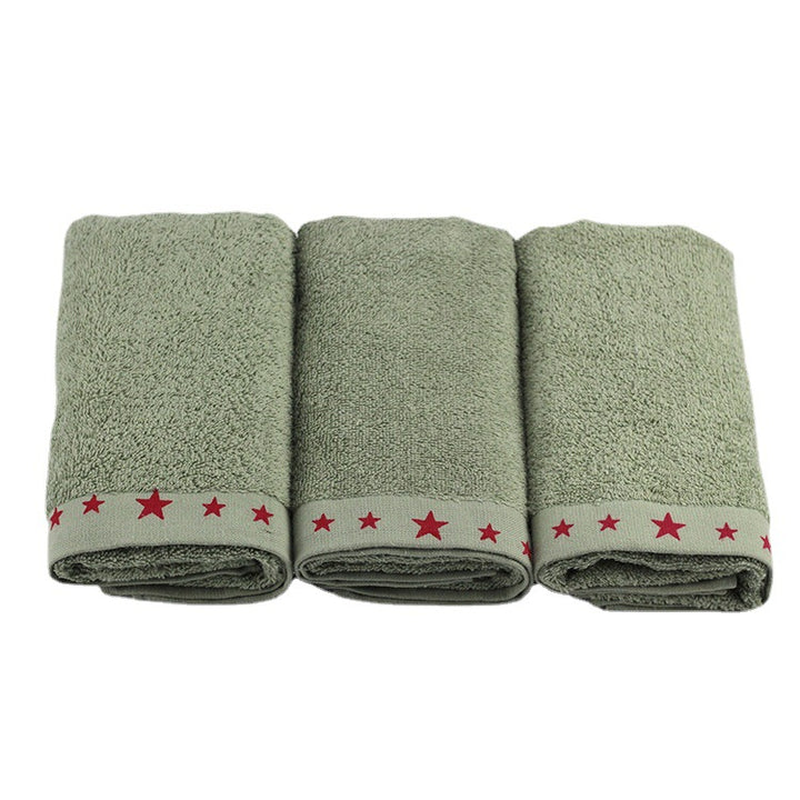 Care Towel With Soft Surface And Decorative Star Border Stornfield