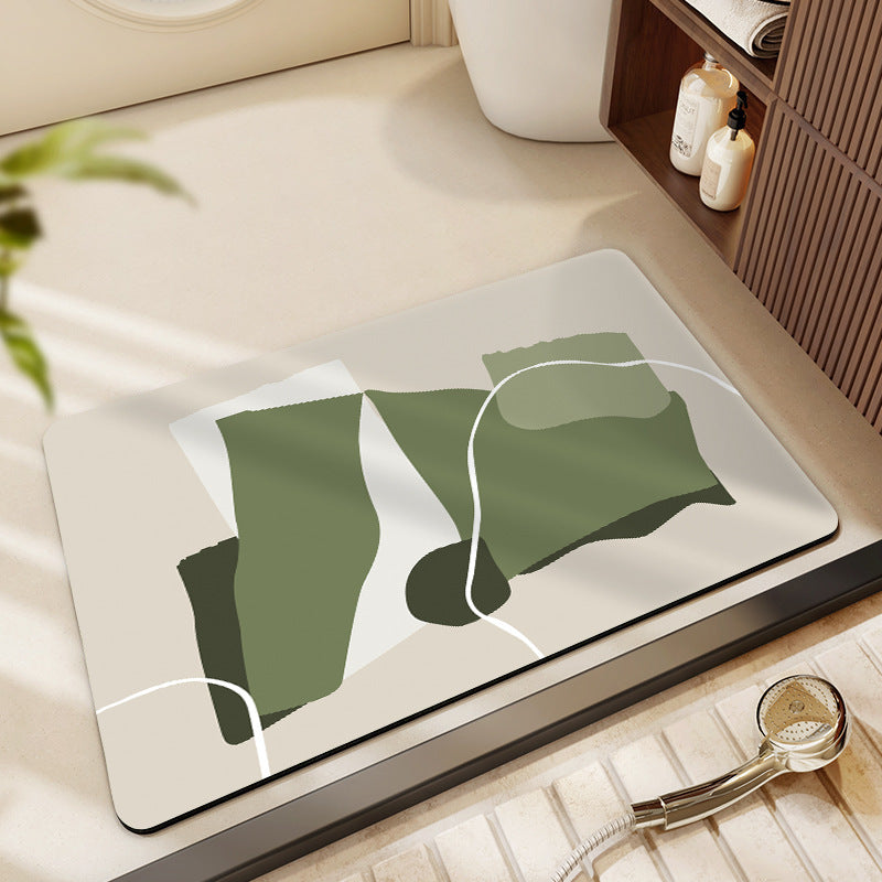 Abstract Art-Themed Indoor Area Mat